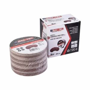 Baytec Zımpara Pedi Cırtlı 180mm 40Kum MK0246