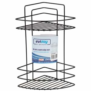 Elmop Köşelik İkili Plastik Kaplama Siyah PK02-PS 1649 1887