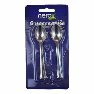 Nerox Çay Kaşığı 6 Lı Kartela NRX-F238