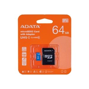 Adata 64 Gb Premier Uhs-ı Class10 V10 Micro Sd Hafıza Kartı