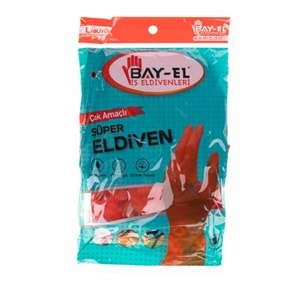 Bayel Temizlik ve Bulaşık Eldiveni Çok Amaçlı (L) 9-9.5