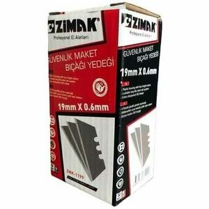 Zimak Güvenlik Maket Bıçağı Yedeği 0.6mmX19mm