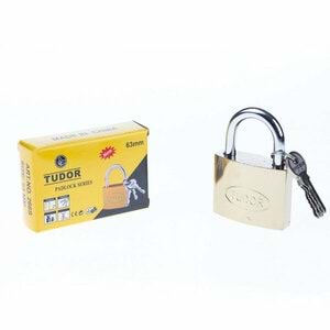 Tudor Asma Kilit Sarı 63mm TD-266S