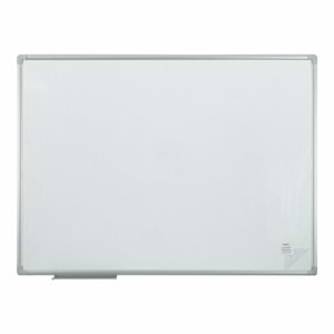 İnterpano Yazı Tahtası Beyaz Elegant Çerçeveli Laminant Yüzey Duvara Monte 45x60