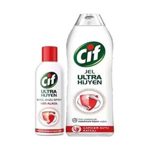 Cif Ultra Hijyen Mutfak ve Banyo Temizleyici Jel-Sprey 200 ml-750 ml