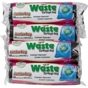 waste çöp torbası endüstriyel jumbo boy 80x110 400 gr