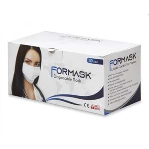 FORMASK TEK KULLANIMLIK CERRAHİ MASKE SİYAH 50 Lİ
