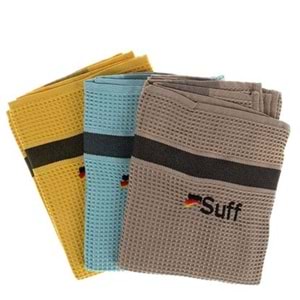 Suff Cam ve Yüzey Temizlik Bezi Mikrofiber Platin Serisi 60x40 3lü 250Gr A09-6040-250P 2803