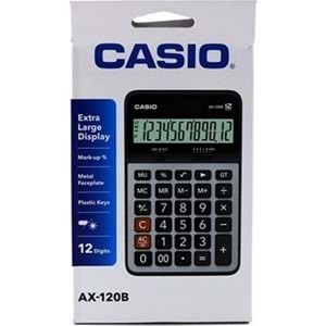 CASİO HESAP MAKİNASI 12 HANE AX-120B
