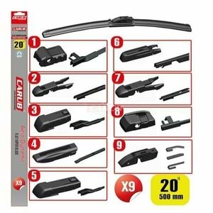 Carub Oto Cam Sileceği 500mm 20 inch Muz 9 Aparatlı Kutulu BR1353357