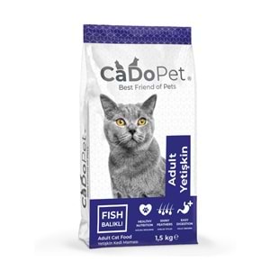 CADOPET KEDİ MAMASI BALIKLI 1,5 KG