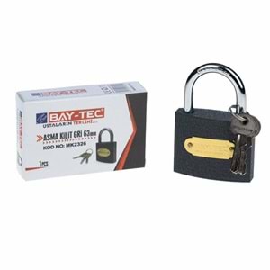 Baytec Trimax Asma Kilit Gri No.63mm MK2326 4121