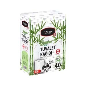 FLODEX 3 KATLI BAMBU ÖZLÜ TUVALET KAĞIDI 40 LI