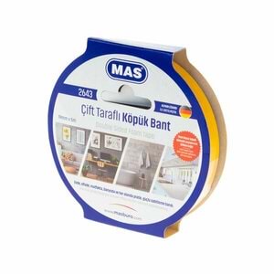 Mas Köpük Bant Çift Taraflı 19MmX5Mt