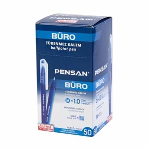 Pensan Büro Tükenmez Kalem 1Mm Mavi