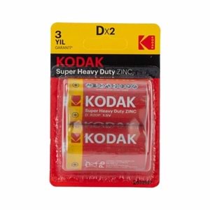 Kodak Pil Büyük Boy Çinko Karbon 2 Li Blister CAT 30946385/B-ST1 6383 6388