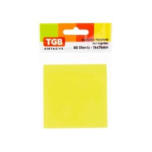 Tgb Post-İt Notluk Yapışkanlı Kare 76X76 Sarı