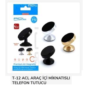 Acl Araç Telefon Tutucu Mıknatıslı T12 4943