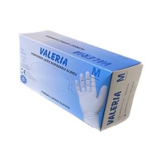 VALERİA MUAYENE ELDİVENİ PUDRALI M BEDEN 100 LÜ