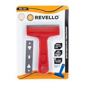 Revello Profesyonel Cam Kazıma Bıçağı 2 Yedekli RVL-047 8702