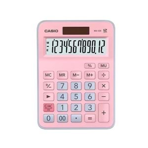 Casio Masa Üstü HesapMakinesi MX-12B-PKLBA.Pembe - A.Mavi 12 Hane