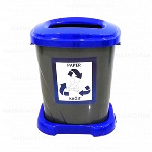 Tuffex Geri Dönüşüm Kovası - Kağıt Mavi 50Lt