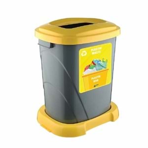 Tuffex Geri Dönüşüm Kovası - Plastik Organik Kahve 50Lt