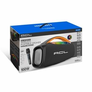 Acl Speaker Bluetooth Hoparlör Karaoke Mikrofonlu Rgb Led ACL-5825 5825