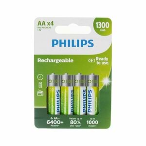 Philips Şarj Edilebilir AA1300 Mah X4 Kalem PilR6B4A130/10 2926 2920