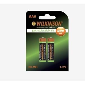 WİLKİNSON 600mAH SARJ EDILEBILIR KALEM PIL 2LI