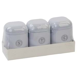 Decorev Saklama Kabı Seti Metal 3 Lü DC-6557 5571