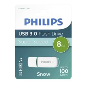 PHILIPS FM08FD75B/00 8 GB Snow USB3.0 flass Bellek Yeşil/Beyaz