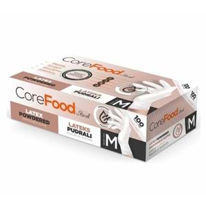 COREFOOD LATEKS PUDRALI ELDİVEN MEDİUM 100LÜ