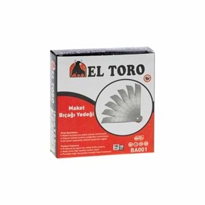 El Toro Maket Bıçağı Yedeği 18MmX0.5Mm 1 ADET