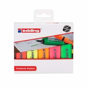 Edding Fosforlu Kalem 2-5mm Karışık 5 Renk