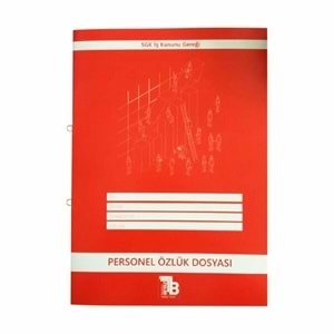 Turuncu Beyaz Personel Özlük Dosyası Kırmızı 7496