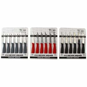 Tujo Meyve Bıçak Seti 6 Lı Kartelalı No.6103 7620
