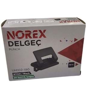Norex Metal Delgeç 20 Sayfa Siyah 7651