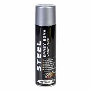 Steel Sprey Boya Metalik Gri 200ml