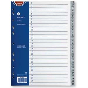 NOKİ SEPERATÖR A4 AYRAÇ RAKAMLI 1-31