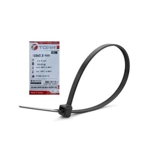 TORK KABLO BAĞI CIRT KELEPÇE SİYAH 250X3,5 MM 100 lü