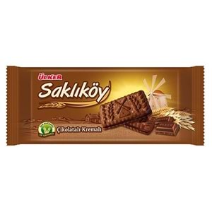 ÜLKER SAKLIKÖY ÇİKOLATA KREMALI BİSKÜVİ 87 GR