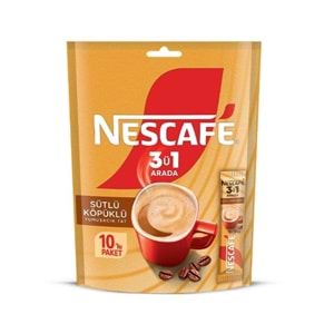Nescafe 3'ü 1 Arada Sütlü Köpüklü 10'lu