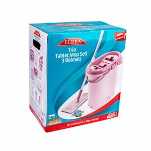 FLORA TABLET MOP SETİ 3 BÖLMELİ TRİO F404