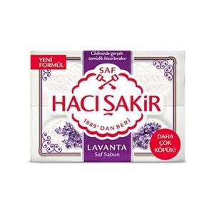 Hacı Şakir kalıp Sabun 4x150g Lavanta