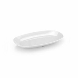 Tria Porelin Ent Serisi Kayık Tabak 19X11cm Beyaz TR312W 3128