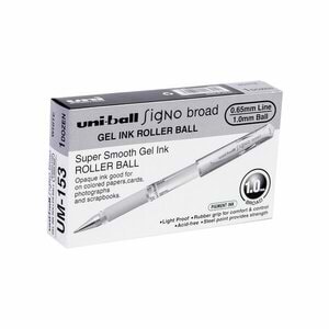 Uni-Ball Davetiye Kalemi Signo Broad 1.0Mm Beyaz Y.Um-153
