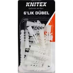 Knitex Hırdavat Seti Dubel Plastik 6Lık 20 Li KTX-2599