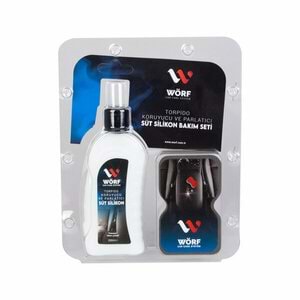 Wörf Süt Silikon Bakım Seti Süngerli 200 Ml (Koruyucu ve Parlatıcı) 0154