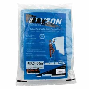 Tyson Zemin Örtüsü HIŞIR ÖRTÜ Kalın 4X7,5 mt Koruyucu 30M2 TYS9026 0266